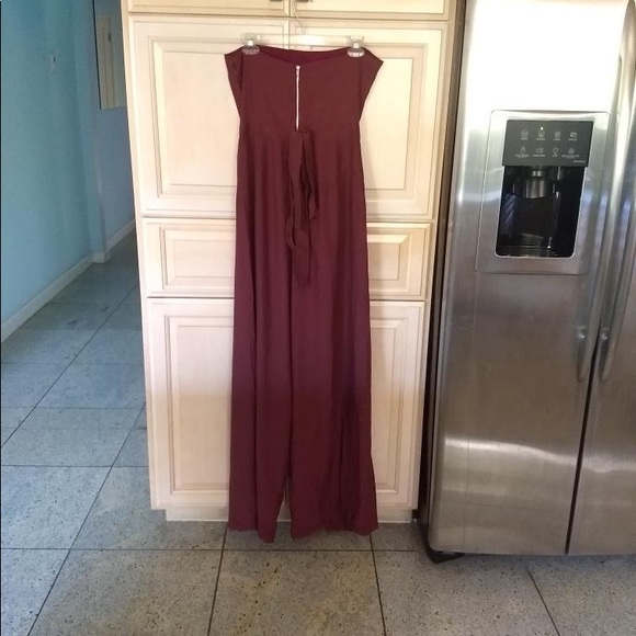 🆕 NYLA LA: Maroon Jumpsuit - Picture 2 of 4
